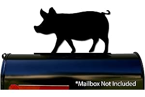 NEWNAN METAL WORKS Pig Mailbox Topper/Sign/Mail Box