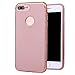 Dejavux iPhone 7 Plus Case [Carbon Fiber Pattern] Premium Luxury Cell Phone Case for iPhone 7 Plus (Rose Gold)