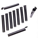 Squad Goods Blunt Tubes - Waterproof, Odor Sealing & Airtight Container - Set of 10 Solid Black