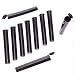 Squad Goods Blunt Tubes - Waterproof, Odor Sealing & Airtight Container - Set of 10 Solid Black