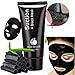 Facial Masks Peel Off, Black Mask Blackhead Remover, Suction Cleaner Black Mask Tearing Resist Oily Skin Strawberry Nose Purifying Deep Cleansing + Mask Spoon (60g)