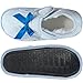 Womens Edema Slipper for Swollen or Bandaged Feet - Light Blue (M)