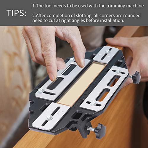 AUTORIFIC Door Hinge Template Jig, Door Lock Router Door Jamb