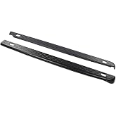 G-PLUS Rear Bed Rail Caps Cover Protector Molding, Black | Compatible with Chevy Silverado 2007-2013, Only Fits 6'6" Bed, Will Not Fit 2007 Classic