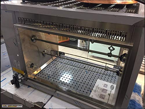 PROFESSIONAL Commercial Kitchen Equipment NATURAL GAS Countertop 9-Chicken Capacity Bird Turkey Chicken Rotisserie Roaster Oven Grill Machine