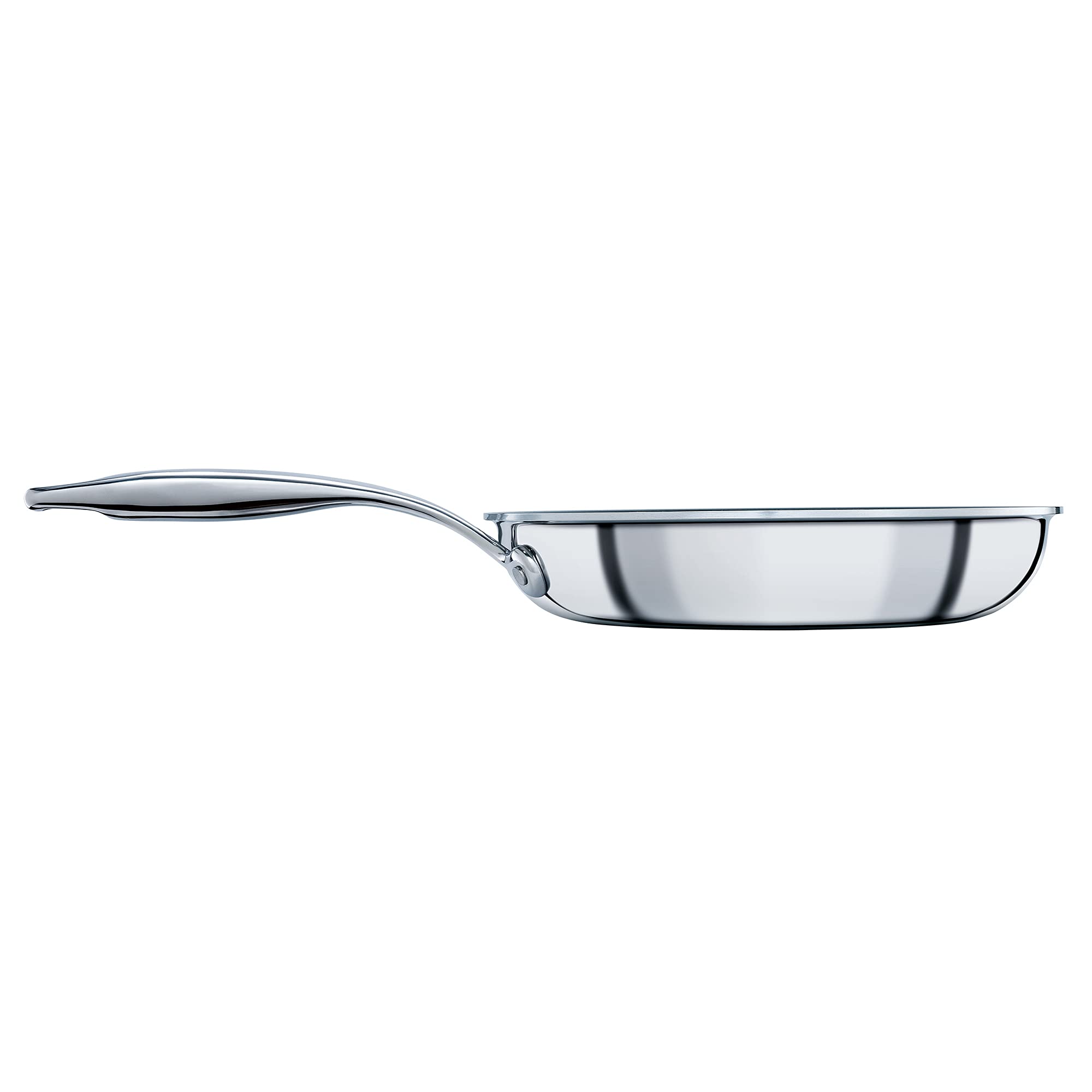 Circulon SteelShield Stainless Steel Frying Pan 22cm - Induction Frying Pan with Hybrid Non Stick, Metal Utensil Safe, Oven & Dishwasher Safe Cookware โ image 1