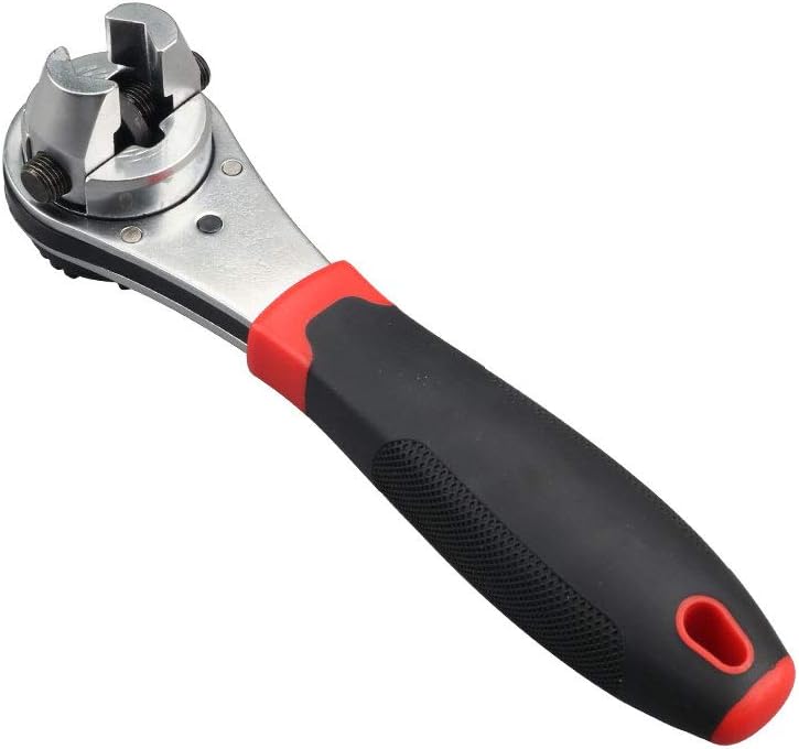 SaferCCTV 8 Inch Adjustable Ratchet Socket Wrench, Performance Tool