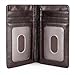 GintaXen Slim Leather ID/Credit Card Holder Bifold Front Pocket Wallet with RFID Blocking - Coffee