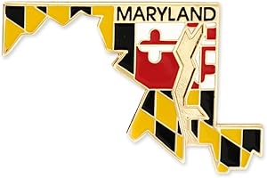 PinMart State Shape Flag Lapel Pin