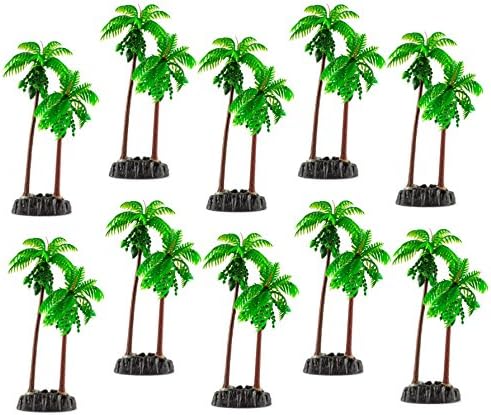 (10 Pack) 6" Palm Tree Aquarium Plant - NoClean Aquariums Brand