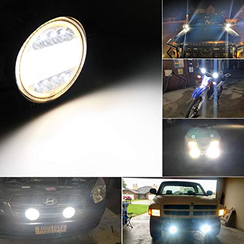 LED Work Light for Truck, AAIWA Round LED Light Pods 4.5" 96W LED Light Bar 2PCS Spot Flood Combo Amber Light Off Road Driving Lights for Jeep ATV UTV SUV Pickup Boat, 2 Years Warranty - Thumbnail 7