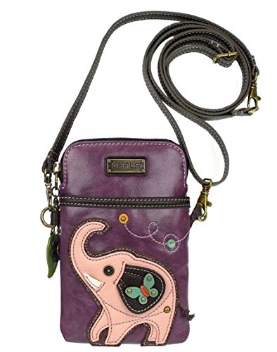 Chala Elephant Cellphone Crossbody Handbag - Convertible Strap