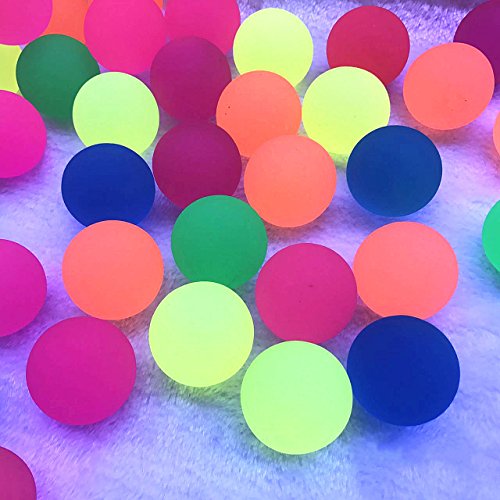 Mydio 100 Pack 0.8 Inch Bouncy Balls,Assorted Color,Solid Color High Bouncing Balls for Kids Playtime and Prizes