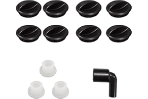 GARDENCUBE Replacement Accessories Kit: 8 Black Covers, 3 Water Plugs, 1 Water Pump Elbow for HP-GC201/GC202 12 Pods hydroponics Growing System kit (12 pcs)
