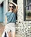 Mansy Women's Casual Linen Shirts Blouse Tops 2Pcs Set