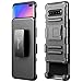 Galaxy S10 5G Case with Screen Protector (Full Coverage 3D PET), NageBee Belt Clip Holster Built-in Kickstand Heavy Duty Shockproof Combo Rugged Armor Durable Case for Samsung Galaxy S10 5G -Black