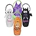 4 Large 23x9 Halloween Trick or Treat Bags for Children to Stuff Their Party Favors, Goodie Bags, Candy, Prizes, Toys, Candies, Treats. The Design on the Bags Are Pumpkin, Bat, Ghost, Cat by DWS