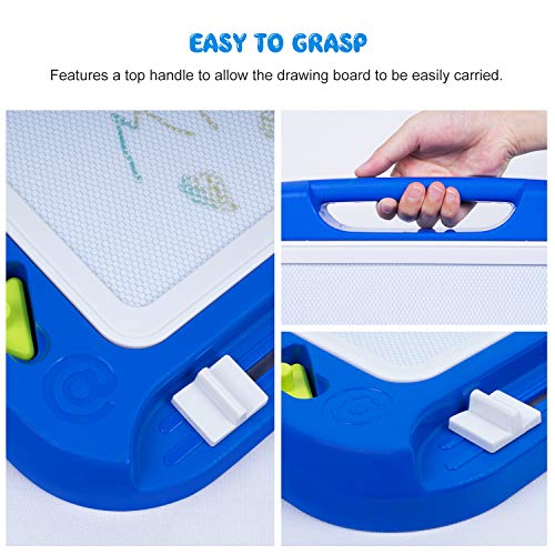 Faccito 3 Stks Magnetische Tekentafel Stalen Bal Doodle Board met Pen Magnetische Tekening Pad voor Kinderen Tablet Schilderen Schrijven Educatieve Geschenken, 3 Kleuren