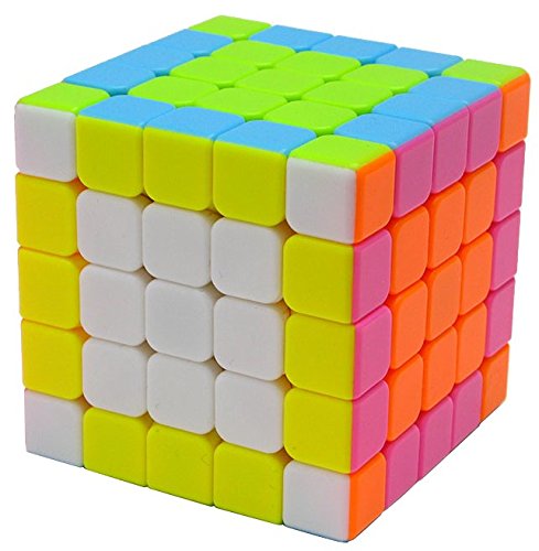 Funs® Ultra Smooth 5x5x5 Bright Stickerless Magic Fast Speed Cube Twisty Puzzle