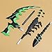 Mtxc Black Rock Shooter Cosplay Prop DEAD MASTER DEAD SCYTHE-TV Ver Green