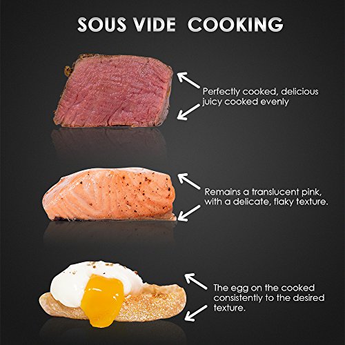 Sous Vide Cooker,Banne 800W 110V Precise Digital Timer Manual Controlled IPX7 Waterproof Immersion Circulator Cooker with Cookbook