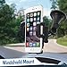 TidalTek Cell Phone Car Mount + USB Charger Adapter. Air Vent/Windshield 2-in-1 Smartphone/GPS Holder w/3-Sided Grip Cradle. Fits iPhone 8/7/7+/6S/6+/5S, Samsung Galaxy S5/S6/S7/S8, Google, LG & More