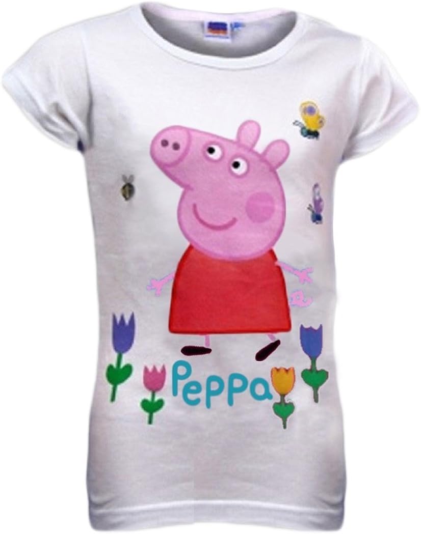 Girls Peppa Pig Short Sleeve Top TShirt Tshirt Tee Age 2 3 4 5 6 (Age