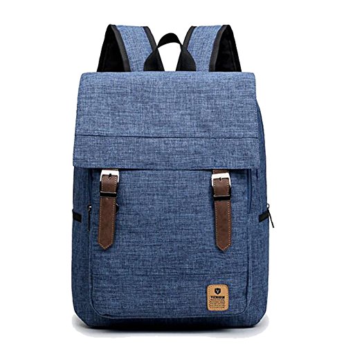 Difly Unisex Concise Lightweight Comfortable Outdoor Essential Backpacks for Travel Solid Color High-capacity Schoolbag