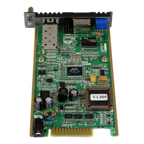 StarTech.com Gigabit Ethernet Fiber Media Converter Card Module with Open SFP Slot (ET91000SFP2C)