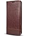 Galaxy S8 Case, Galaxy S8 Flip Case, Crosspace S8 Wallet Cases [Ultra Slim] PU Leather Magnetic Folio Book Stand Cover with Card Slots for Samsung Galaxy S8 5.8inch (2017)-Coffee