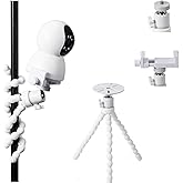 FDSDEFEN on Dril Security Cameras Mount,360 Degree Rotating 1/4" Swivel Mini Ball Head Mount,Flexibl Wall Pole Mount Compatib