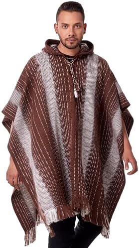 Capa De Lana Con Capucha – Poncho Unisex De Estilo Étnico Y Vintage Para Invierno Y Cosplay