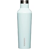 Corkcicle Classic Canteen Insulated Water Bottle - Stainless Steel Reusable Tumbler - Triple Insulated - Keeps Drinks Cold 25 Hours or Hot 12 Hours - Cupholder Friendly - Gloss Powder Blue - 25 oz