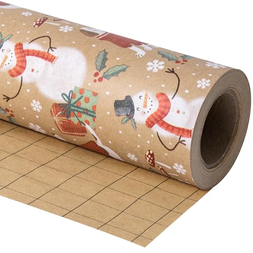 WRAPAHOLIC Kraft Christmas Wrapping Paper