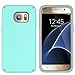MagicSky S7 Case, Galaxy S7 Case, Slim Corner Protection Shock Absorption Hybrid Dual Layer Armor Defender Protective Case Cover for Samsung Galaxy S7 (Cyan)