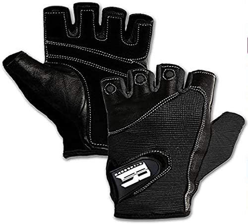 RIMSports Workout Gloves for Women and Men, Non Slip Leather Padded Weight Lifting Gloves for Fitness, Exercise, Training and Cycling, Washable Gym Gloves Prevents Calluses and Blisters