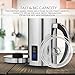 Chef's Star Stainless Steel Electric Milk Frother - Automatic Foam Maker & Creamer Steamer - Warmer & Heater, Best For Coffee, Cappuccino, Latte, Espresso Maker For Hot Or Cold Milk 250ml 8.5 Fl Oz