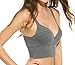 Ekouaer Womens Seamless Wirefree Medium Impact Support Push Up Sports Bra( 32A--36C )