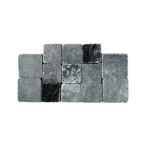 SPARQ Whiskey Rocks (Set of 13-Mix), Stone, Soapstone, 10 x 4 x 15 cm