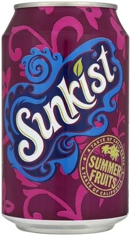 Sunkist Summer Fruits 330ml (Pack of 24 x 330ml)