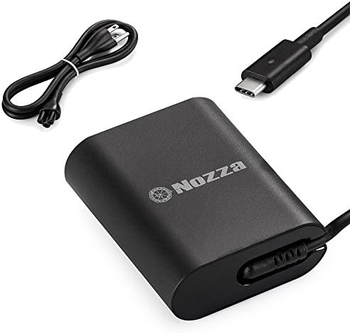 Nozza for Dell XPS XPS 12 (9250) 30-watt AC Power Adapter with USB Type-C Connector for P/N : F17M7, 0F17M7, 450-AEVT , HA30NM150