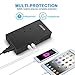 Voltage Converter Travel Adapter Universal 1875W Step Down 220V to 110V Jiachan with 4 Smart USB Charging Ports Inner Cooling Design Without Any Noise(Black)