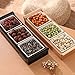 Foraineam 10-Piece Porcelain Ramekins, 4 Ounce Ramekin Bowl Set Square Baking Dipping Bowls