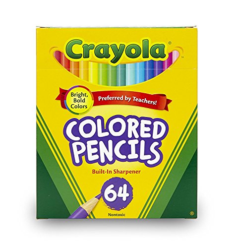 Crayola Mini Colored Pencils in Assorted Colors, Coloring Supplies for Kids, 64ct