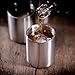Stainless Whiskey Old Fashioned Glass - Double Walled - 10oz Lowball by Lancaster Steel, set of 2