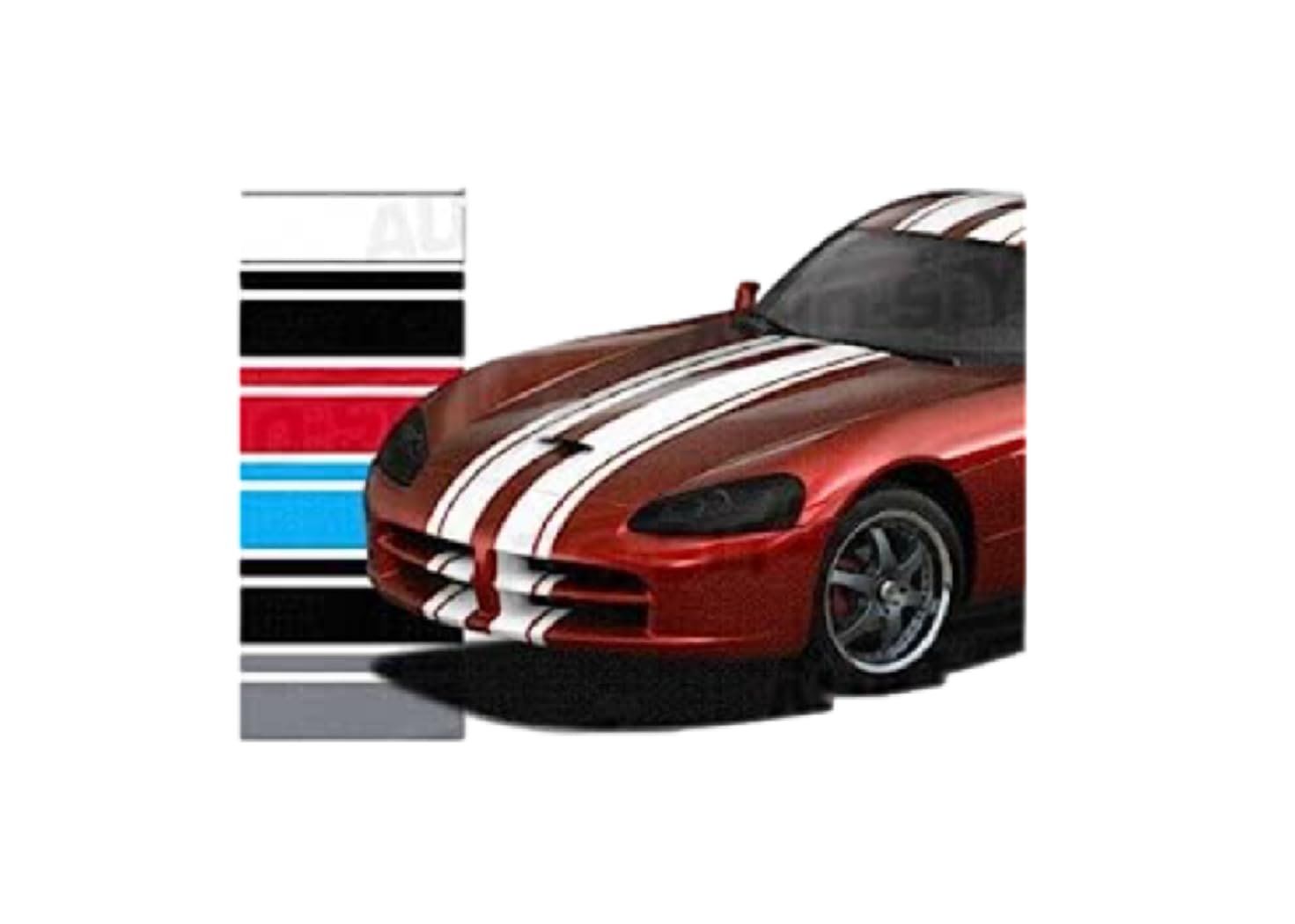 Auto RacingStripe 150 Silver 20+90+20mm/5m