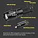 Sunperlon Brightest LED Tactical Flashlight CREE Zoomable Adjustable Focus-5 Modes 800 Lumens-Waterpoof Outdoor Torch with Rechargeable 18650 Lithium Ion Battery and Charger
