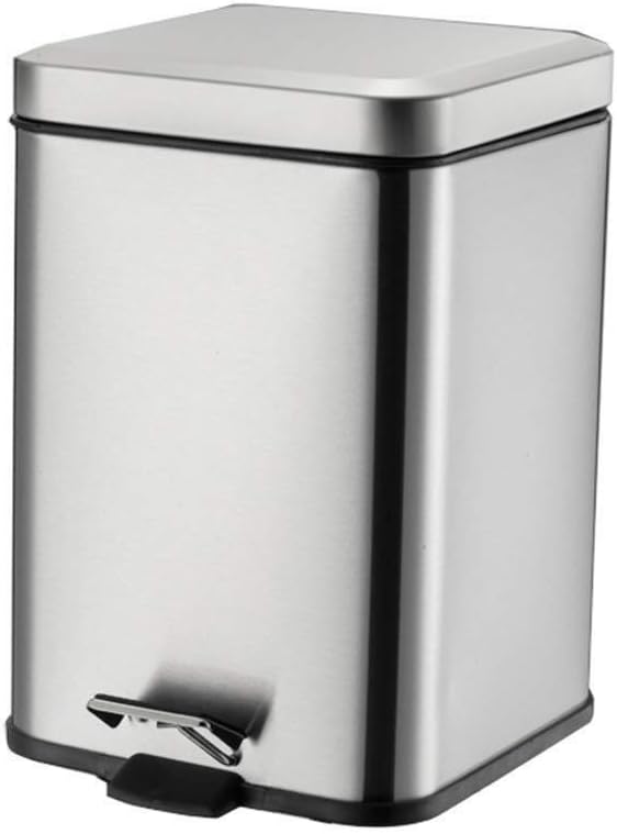 GWFVA Dustbin, Square Pedal Bin, Stainless Steel Dustbin Dustbin