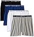 Beverly Hills Polo Club Men's Multi 4 Pack Comfort Knit Boxer Vibrant, White/Black/Navy/Grey Heather, X-Large