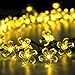 Innoo Tech Outdoor Solar String Lights 21ft 50 Led Blossom Flower Fairy Light for Garden Patio Wedding Party Bedroom Christmas Decoration Warm White